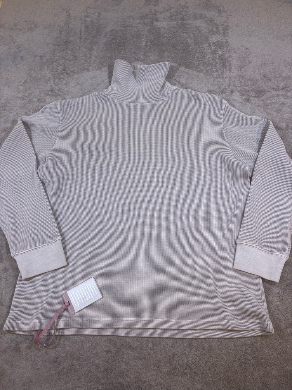 NWT Kith Payton Turtleneck Thermal Sweater Quicksand Beige Mens XL